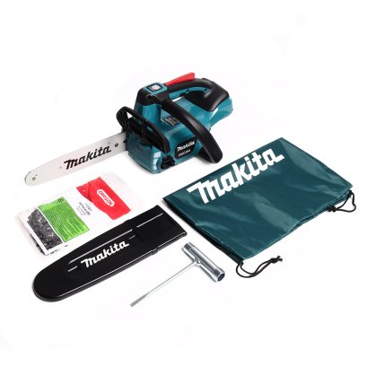 MAKITA เลื่อยโซ่ไร้สาย 18 โวลต์ ความยาวบาร์ 10 นิ้ว (250 มม.) รุ่น DUC254Z ถังน้ำมันโซ่ 140 มล. มอเตอร์ไร้แปรงถ่าน ไม่รวมแบตเตอรี่-แท่นชาร์จ (มากีต้า)