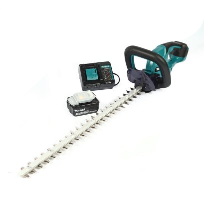 MAKITA เครื่องเล็มพุ่มไร้สาย 18 โวลต์ ความยาวใบมีด 600 มม. รุ่น DUH607F001 กำลังไฟ 250 วัตต์ ตัดสูงสุด 15 มม.รวมแบตเตอรี่-แท่นชาร์จ (มากีต้า)