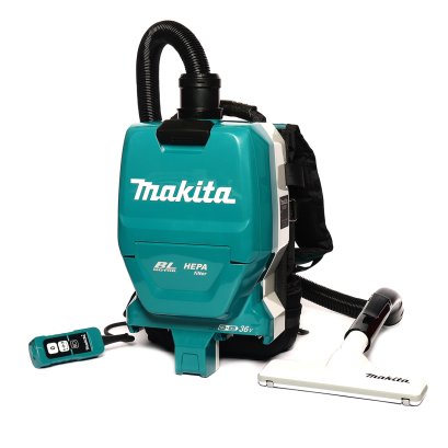 MAKITA เครื่องดูดฝุ่นสะพายไร้สาย 36 โวลต์ ถุงกระดาษเก็บฝุ่น 2 ลิตร รุ่น DVC261ZX23 แรงดันลมสูงสุด 11 KPA ไม่รวมแบตเตอรี่-แท่นชาร์จ (มากีต้า)