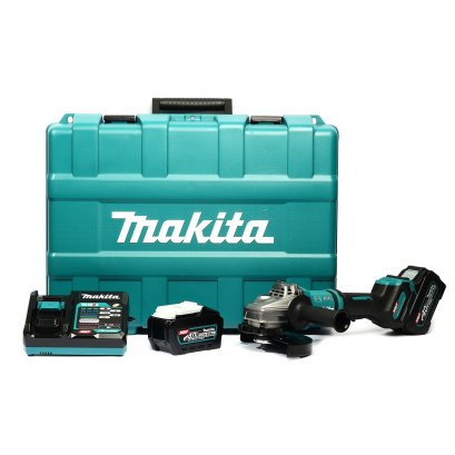 MAKITA เครื่องเจียไร้สาย 40 โวลต์ ขนาด 7 นิ้ว รุ่น GA037GT201 ความเร็วรอบตัวเปล่า 7,800 รอบ/นาที รวมแบตเตอรี่และแท่นชาร์จ (มากีต้า)