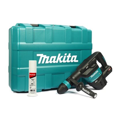 MAKITA เครื่องสกัดไร้สาย 40 โวลต์ ขนาด 18 มม. (11/16 นิ้ว) รุ่น HM001GZ ใช้กับดอกสว่าน SDS-MAX พลังงานการกระแทก EPTA 9.4 จูล ไม่รวมแบตเตอรี่และแท่นชาร์จ (มากีต้า)