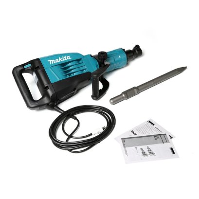 MAKITA เครื่องสกัดไฟฟ้า 25.5 จูล ขนาด 30 มม. (1-3/16 นิ้ว) กำลังไฟ 1,510 วัตต์ รุ่น HM-1307C อัตราการกระแทก 730 - 1,450 ครั้ง/นาที มีระบบเบรคไฟฟ้า (มากีต้า)