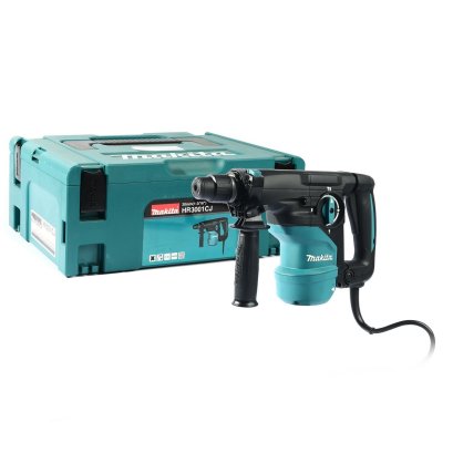 MAKITA สว่านโรตารี่ไฟฟ้า 3 ระบบ ขนาด 30 มม. (1-3/16 นิ้ว) กำลังไฟ 1,050 วัตต์ รุ่น HR3001CJ พลังงานการกระแทก 3.9 จูล ใช้กับดอก SDS-PLUS (มากีต้า)