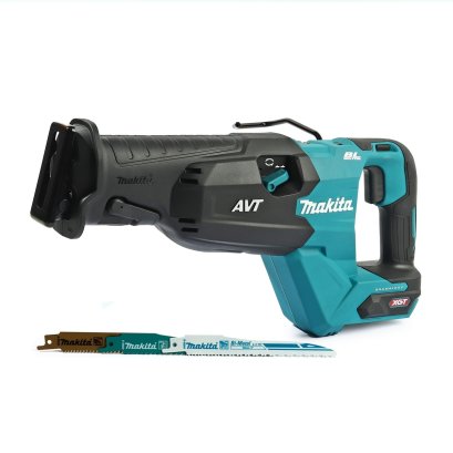 MAKTA เลื่อยชักไร้สาย 40 โวลต์ รุ่น JR002GZ ตัดไม้ 255 มม. ตัดท่อ 130 มม. ความยาวช่วงชัก 32 มม. มอเตอร์ BL มีระบบ AVT / XPT ไม่รวมแบตเตอรี่-แท่นชาร์จ (มากีต้า)