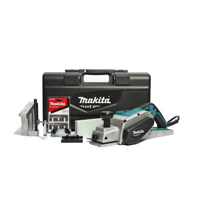 MAKITA กบไสไม้ไฟฟ้า ขนาด 3-1/4 นิ้ว (82 มม.) กำลังไฟ 750 วัตต์ รุ่น M1100KX1B กบกินเนื้อไม้ลึก 3 มม. ความเร็วรอบตัวเปล่า 18,000 รอบ/นาที (มากีต้า)