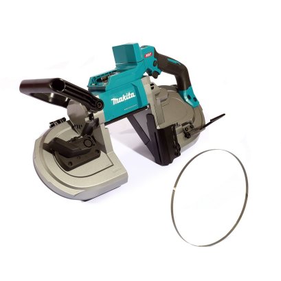 MAKITA เลื่อยสายพานตัดโลหะไร้สาย 40 โวลต์ ขนาด 5 นิ้ว รุ่น PB002GZ ไม่รวมแบตเตอรี่และแท่นชาร์จ (มากีต้า)