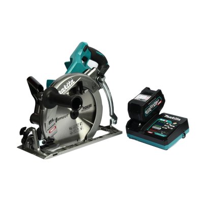 MAKITA เลื่อยวงเดือน 40VMAX 10 นิ้ว รุ่น RS002GT101 ความเร็วรอบตัวเปล่า 4,000 รอบ/นาที รวมแบตเตอรี่-แท่นชาร์จ (มากีต้า)