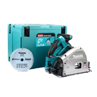 MAKITA เลื่อยวงเดือนแบบตัดตามราง ไร้สาย ขนาด 6&quot; (165 มม.) 40Vmax รุ่น SP001GZ02 (ไม่รวามแบตเตอรี่และแท่นชาร์ท)