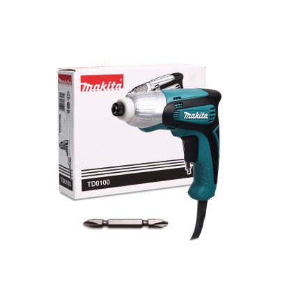 MAKITA ไขควงกระแทกไฟฟ้า กำลังไฟ 230 วัตต์ รุ่น TD0100 ความเร็วรอบตัวเปล่าสูงสุด 0-3,600 รอบ/นาที (มากีต้า)