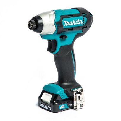 MAKITA สว่านไขควงกระแทกไร้สาย 12 โวลต์ 1/4 นิ้ว รุ่น TD110DWYE แรงบิดสูงสุด 110 นิวตันเมตร รวมแบตเตอรี่และแท่นชาร์จ (มากีต้า)