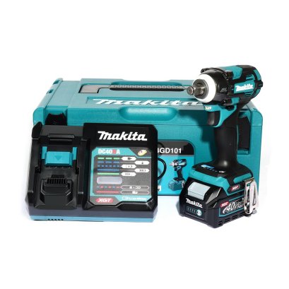 MAKITA เครื่องขันบล๊อกไร้สาย 40 โวลต์ 1/2 นิ้ว รุ่น TW004GD101 แรงบิดสูงสุด 350 นิวตันเมตร รวมแบตเตอรี่และแท่นชาร์จ (มากีต้า)