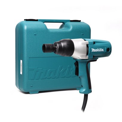 MAKITA เครื่องขันน๊อตไฟฟ้า ขนาด 1/2 นิ้ว กำลังไฟ 400 วัตต์ รุ่น TW0350 ความเร็วรอบตัวเปล่า 2,000 รอบ/นาที มีฉนวนสองชั้น สามารถปรับซ้ายขวาได้ กล่องสามารถพกพาได้ (มากีต้า)