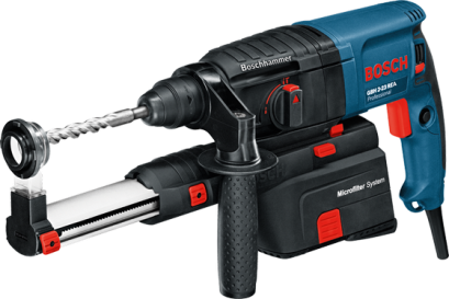สว่านเจาะกระแทก BOSCH GBH 2-23 REA Professional พร้อมชุดดูดฝุ่น