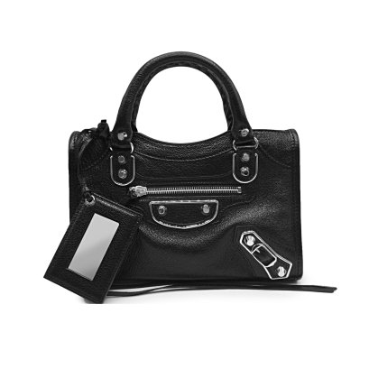 Balenciaga vintage City PM bag in black distressed leather ref.508355 -  Joli Closet