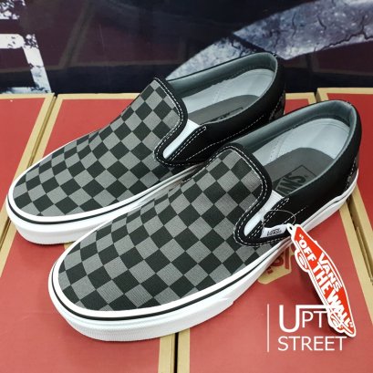 รองเท้า Vans Classic Slip-On - Black/Pewter Checkerboard [VN000EYEBPJ]