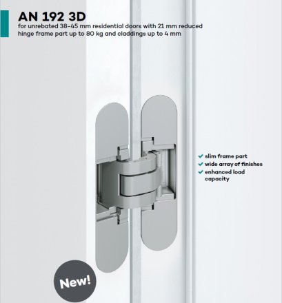 Concealed Hinge ANSELMI AN192 3D by SIMONSWERK