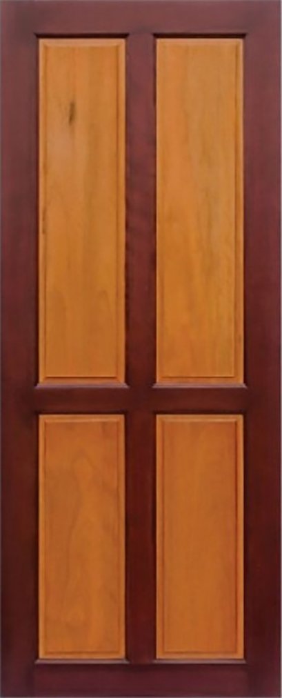 ประตูไม้จริง B6