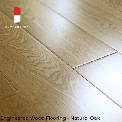 Engineered wood flooring -  Natural Oak