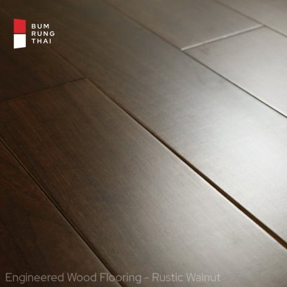 Engineered wood flooring - Rustic Walnut