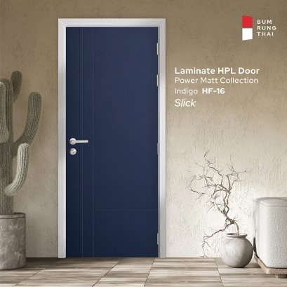 ประตูลามิเนตผิวด้าน สี Indigo (HF-16)