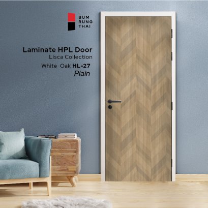 Laminate HPL door - Lisca - White oak (HL-27)