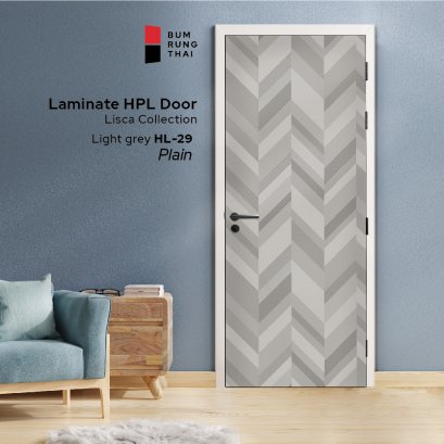 Laminate HPL door - Lisca - Light grey (HL-29)
