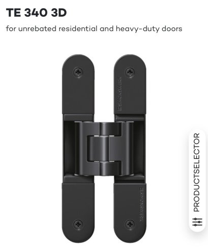 Concealed Hinge TECTUS TE340 3D FR by SIMONSWERK