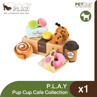 P.L.A.Y - Pup Cup Cafe Collection Dog Plush Toys