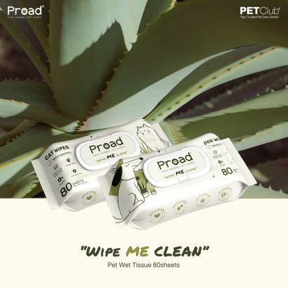 PROAD Wipe Me Clean - Pet Wet Tissue 80 sheets
