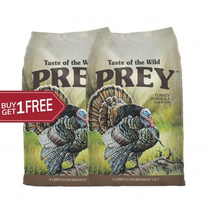 Taste of the wild PREY Turkey (680 G.) 1 free 1