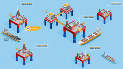 การประยุกต์ใช้ RFID และ GPS ติดตาม RACK พื้นที่กลางทะเล
