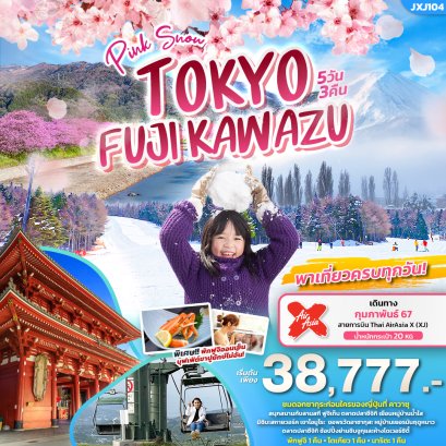 Pink Snow Tokyo Kawazu Fuji Narita 5วัน3คืน