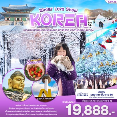 WINTER LOVE SNOW KOREA 5วัน3คืน