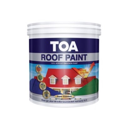 TOA Roof paint สีทาหลังคา อเนกประสงค์ ทาตัดขอบ ปูน ไม้เฌอร่า พื้นเหยียบ