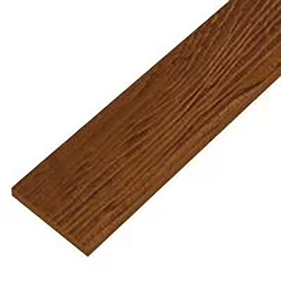 ไม้ฝา เฌอร่า รุ่นขอบตรง ผิวลายสัก สีสักทรายทอง 0.8x15x300 ซม.(6 นิ้ว)