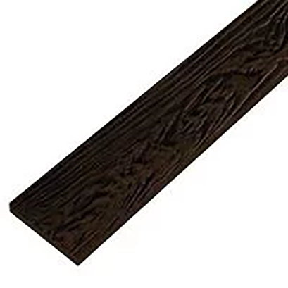 ไม้ฝา เฌอร่า รุ่นขอบตรง ผิวลายสัก สีน้ำตาลประดู่ 0.8x20x300 ซม.(8 นิ้ว)