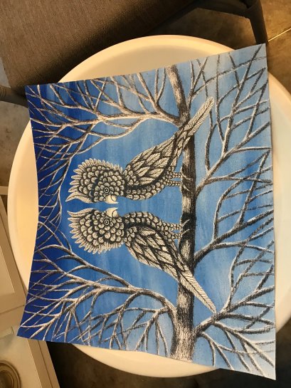 Acrylic Painted (Bird)