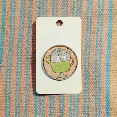 Cream Soda Cat PIN