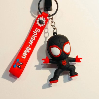 Spider -Man 3D PVC keychain (Black)