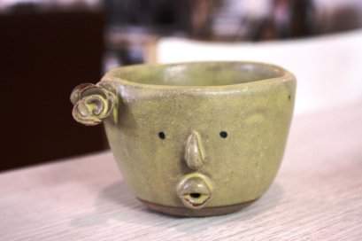 Clay coffee cup