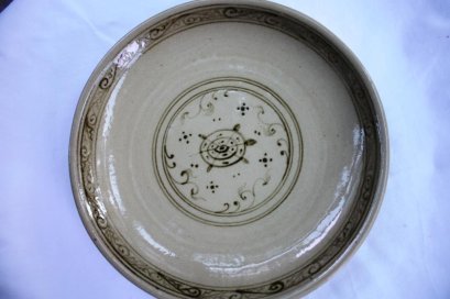 Ceramic Plate 9&quot; - Wiang Galong (Turtle)