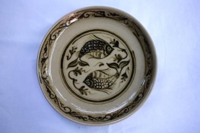 Ceramic Plate 6&quot; - Wiang Galong (Fish)