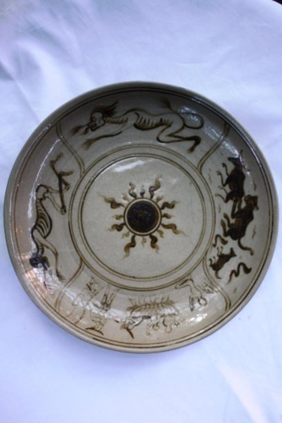 Ceramic Plate 9&quot; - Wiang Galong (Lokutra)