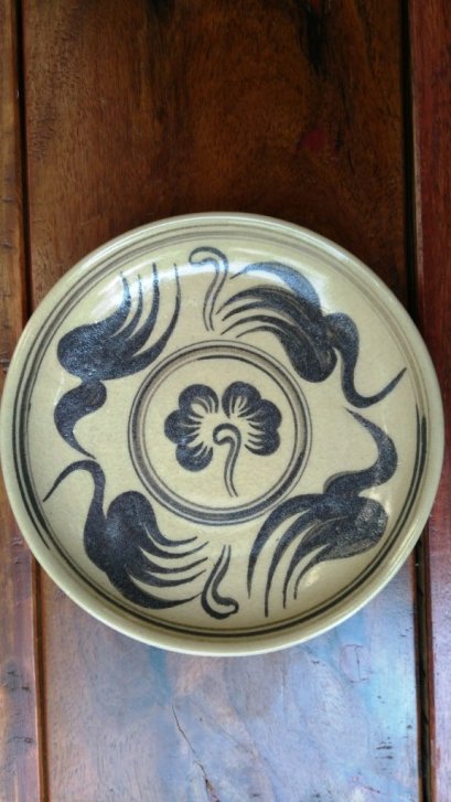 Ceramic Plate 6&quot; - Wiang Galong Flower