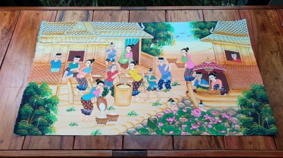 รูปวาดวิถีชีวิตไทย