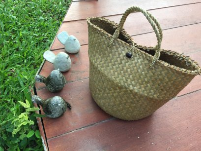 กระเป๋าสานกระจูด - ขนาด 9”*9”