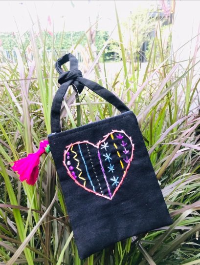 Heart crossbody bag