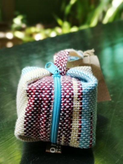 Square shape coins bag