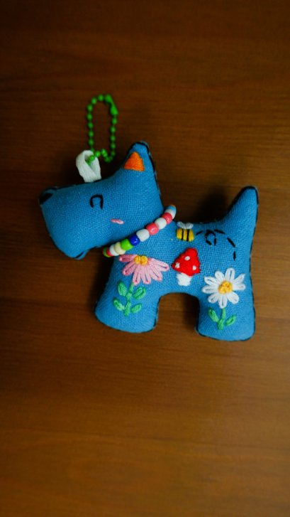 Blue Dog Keychian