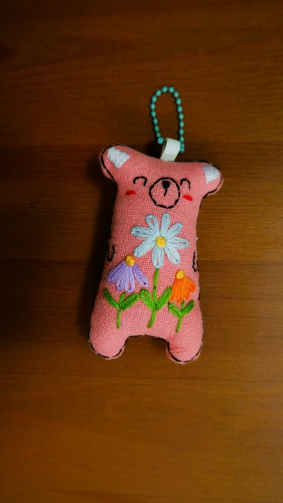 Pink Bear Keychian